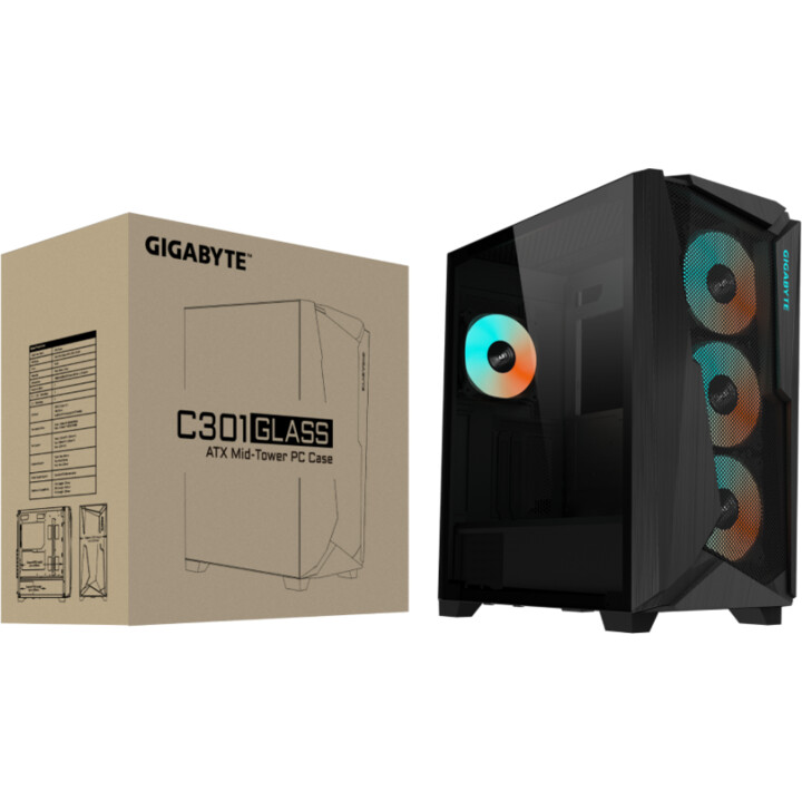 Case Gigabyte C301g V2 Black