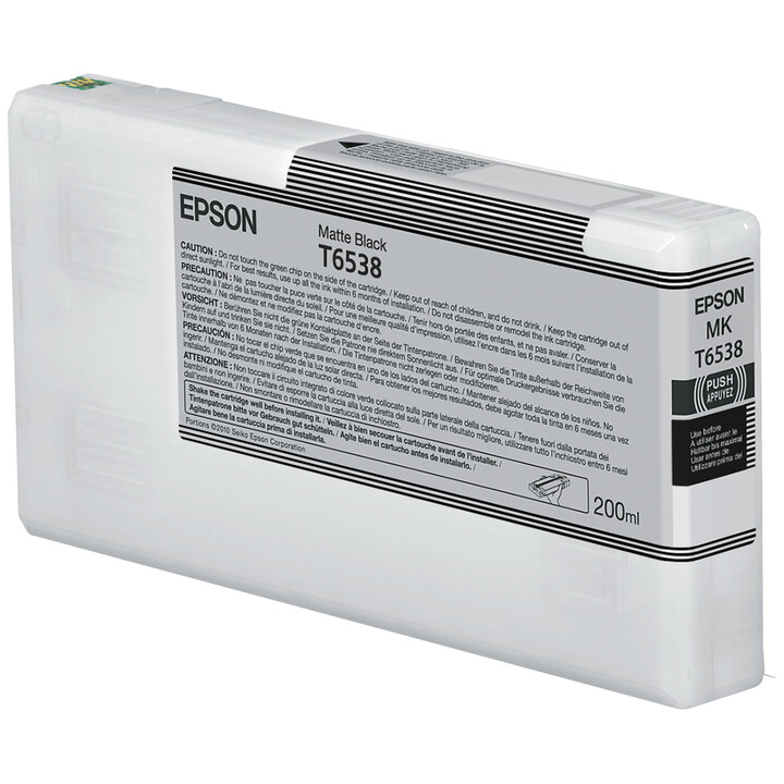 Tinta original epson t6538 negro mate c13t653800 200ml