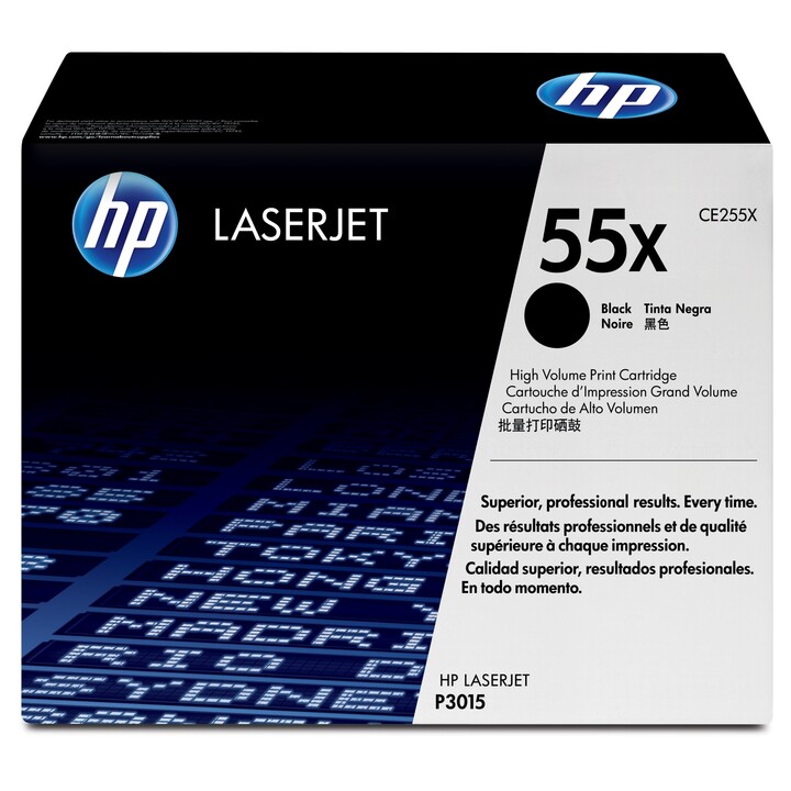 Cartouche de toner noir d´origine HP CE255X 55x 12 500 pages