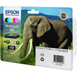 Confezione multipla di inchiostro originale Epson T2428 6 colori c13t24284010