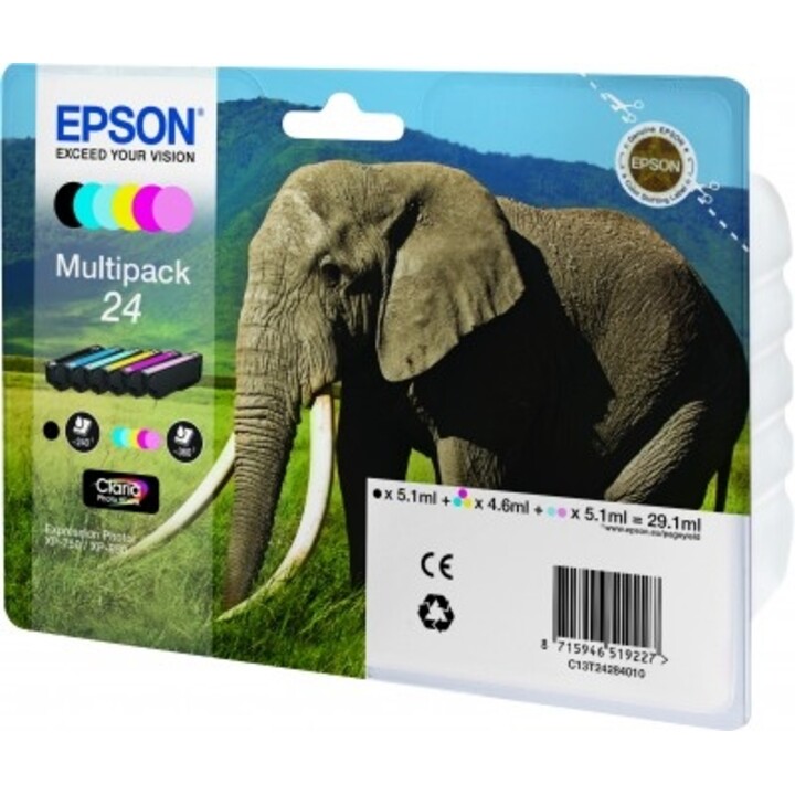 Multipack de tinta original Epson T2428 6 cores c13t24284010