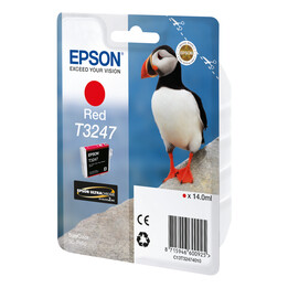 Tinta Epson T3247 Original Vermelha C13T32474010 14ml