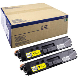2er-Pack Original Brother TN-329Y Tonerkartuschen Gelb, 12.000 Seiten