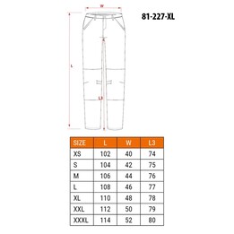 Calças de proteção NEO tools 81-227-XL