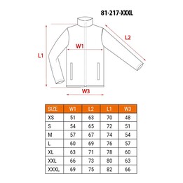 Jaqueta de trabalho NEO tools 81-217-XXXL