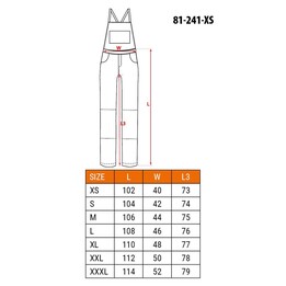 NEO tools 81-241-XS workwear