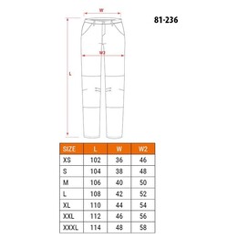 Pantaloni protettivi NEO tools 81-236-S Nero