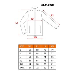 Jaqueta de trabalho NEO tools 81-216-XXXL