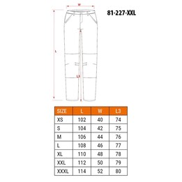NEO tools 81-227-XXL pantalón protector