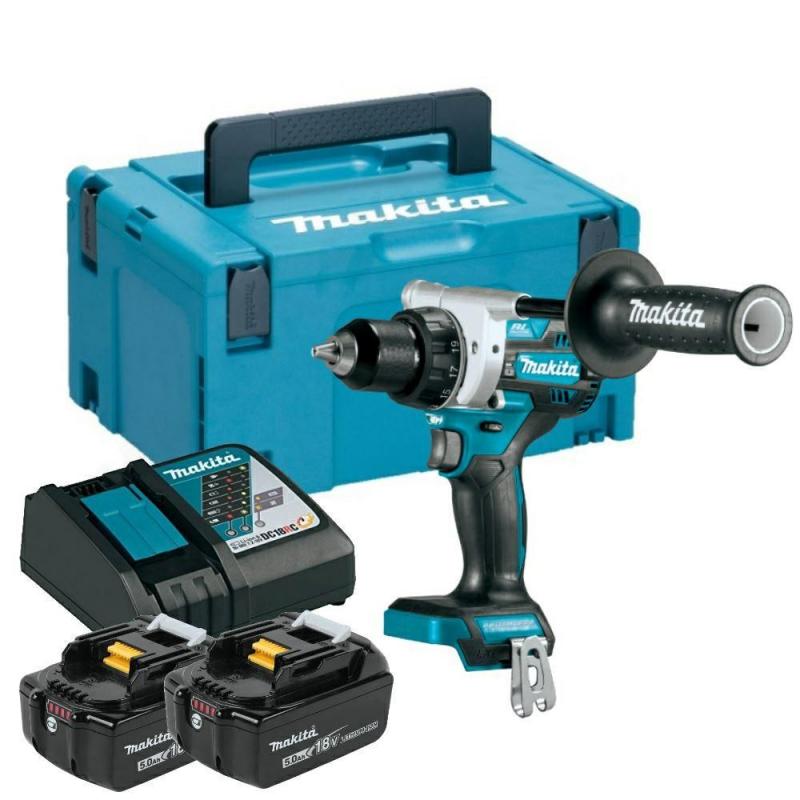 Makita DDF486RTJ taladro 2100 RPM 2,6 kg Negro, Azul