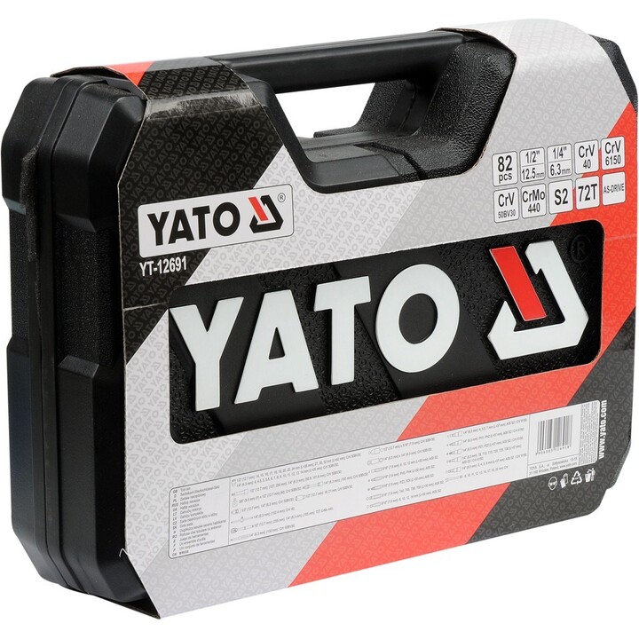 Yato YT-12691 Steckschlüssel Steckschlüssel-Set 82 Stück(e)