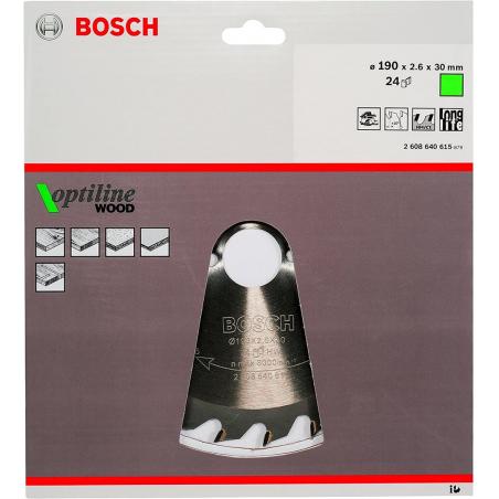 Bosch ‎2608640615 hoja de sierra circular 19 cm 1 pieza(s)