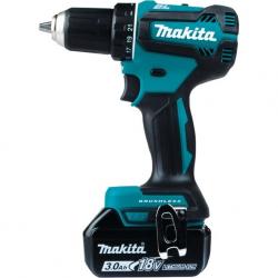 Makita DDF485RFJ taladro 1900 RPM Sin llave 1,7 kg Negro, Azul