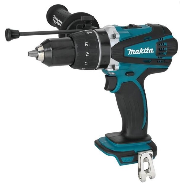 Makita DHP458Z Bohrmaschine 2000 RPM Ohne Schlüssel 2,3 kg Schwarz, Blau