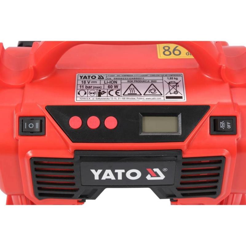 Yato YT-23248 compresor de aire 60 W 21 l/min Batería