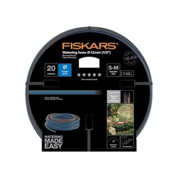 Fiskars 1027107 Tubo da giardino 20 m fuori terra blu, grigio