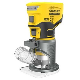 Stanley SFMCW400B-XJ, fraiseuse de bords sans fil V20, outil à moteur sans balais, jaune