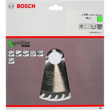 Bosch ‎2608640616 hoja de sierra circular 19 cm 1 pieza(s)