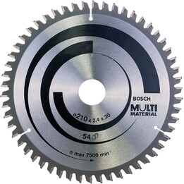 Lâmina de serra circular de alto desempenho Bosch 2608640511 21 cm para uso profissional, Prata
