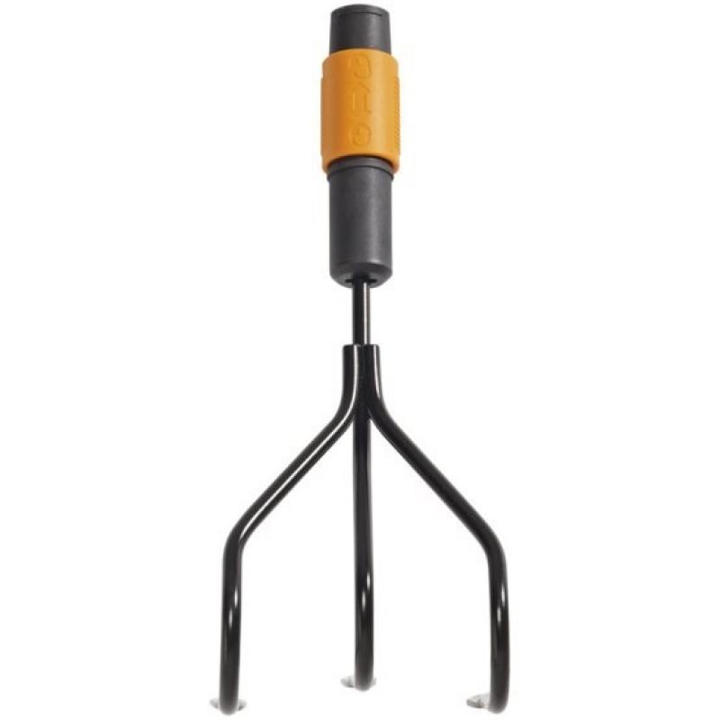 Fiskars QuikFit Negro, Naranja Cultivadora manual