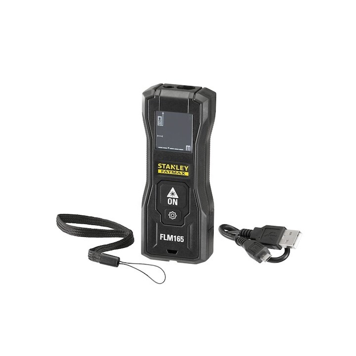 Stanley FATMAX FMHT77165-0 telémetro Medidor láser de distancias Negro 50 m