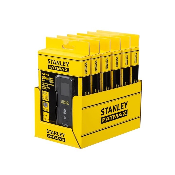 Stanley FATMAX FMHT77165-0 Entfernungsmesser Laser-Distanzmessgerät Schwarz 50 m