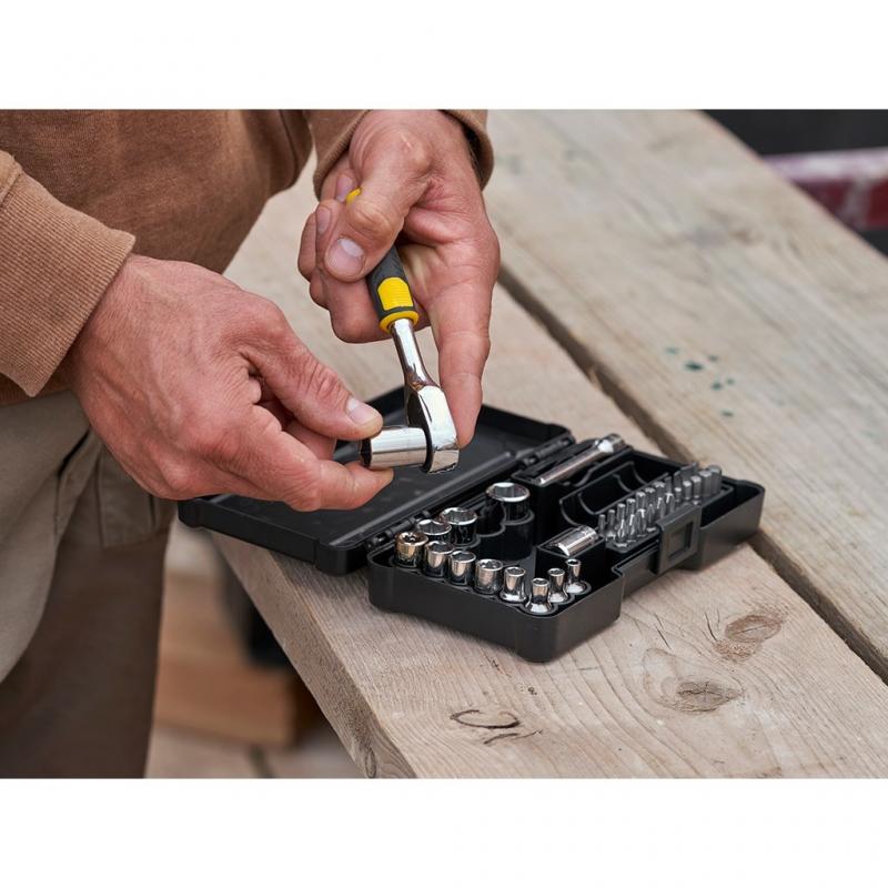 Stanley STMT82672-0 llave de carraca 6,7,8,9,10,11,12,13,14 mm 1 pieza(s) Negro, Amarillo 72