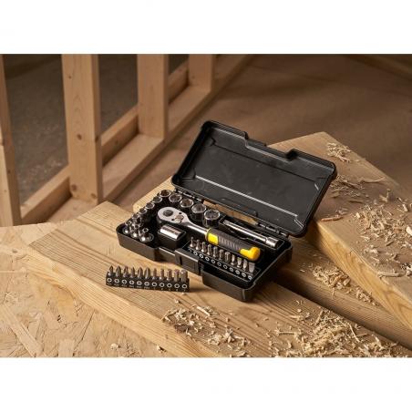 Stanley STMT82672-0 llave de carraca 6,7,8,9,10,11,12,13,14 mm 1 pieza(s) Negro, Amarillo 72
