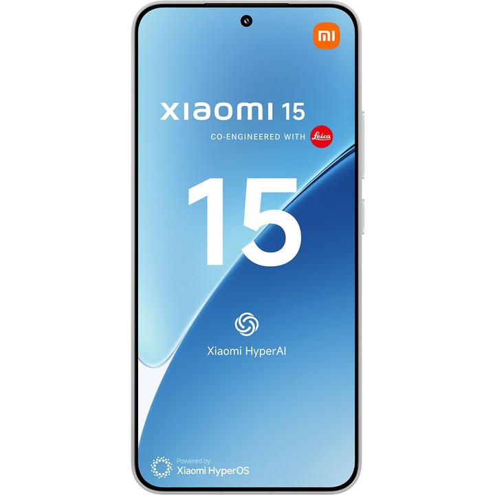 Xiaomi 15, 5G Smartphone, 12+256 GB, 50 MP Leica -Kamera, 5240mAh Akku, 90 -W -Hyperladung, Hyperai, Weiß