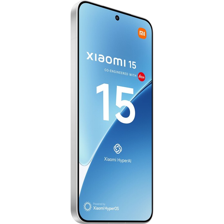 Xiaomi 15, 5G Smartphone, 12+256 GB, 50 MP Leica -Kamera, 5240mAh Akku, 90 -W -Hyperladung, Hyperai, Weiß