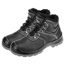Arbeitsstiefeletten gepolstert S3 SRC, Stahlkappe und durchtrittsicherer Einsatz, Größe 43