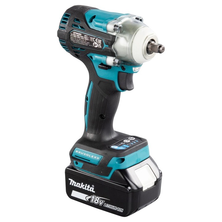 Makita DTW302Z atornilladora de impacto con batería 3/8" 3200 RPM Negro, Azul 18 V