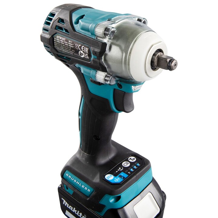 Makita DTW302Z atornilladora de impacto con batería 3/8" 3200 RPM Negro, Azul 18 V