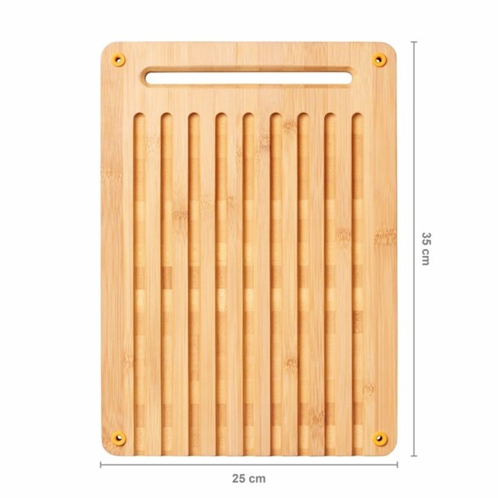 Fiskars 1059230 Küchen-Schneidebrett Rechteckig Bambus