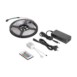 Kit de iluminação LED (string de LED RGB, controlador de cor, fonte de alimentação)