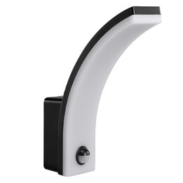 LED Bewegungsmelder Lampe Maclean, PIR Bewegungsmelder, Schwarz, 20W, IP65, 2000lm, Neutralweiß (4000K) MCE512 B