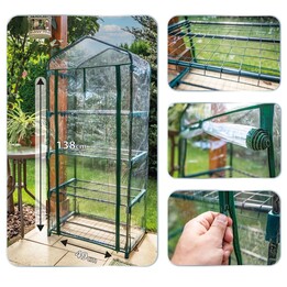 Neo Tools 15-901 invernadero plegable de plástico PVC transparente