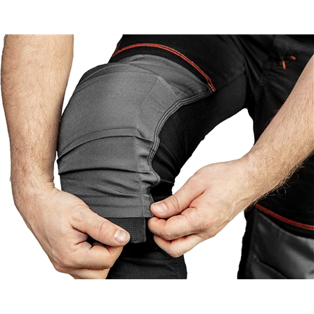 Pantalones de babero de trabajo HD Slim, tamaño M