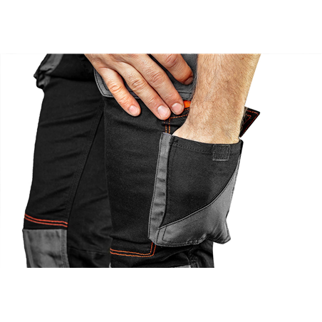 Pantalones de babero de trabajo HD Slim, tamaño M