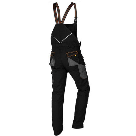 Pantalones de babero de trabajo HD Slim, tamaño M