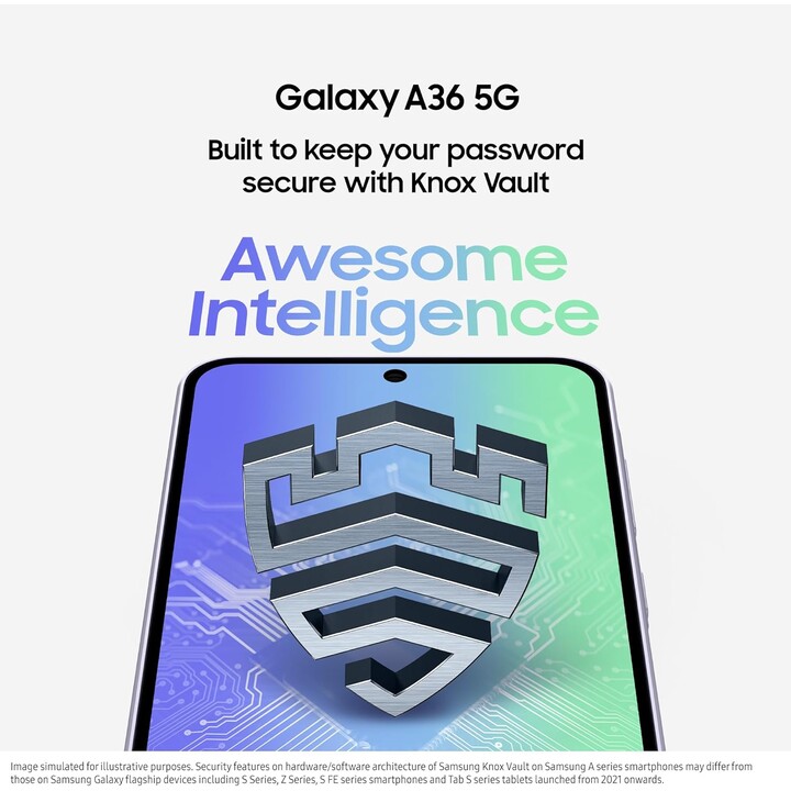Samsung Galaxy A36 A366 5G, 6+128 GB, 6,7 FHD+ Super Amoled, Qualcomm Snapdragon 6 Gen 3, 5000 Mah, Lima
