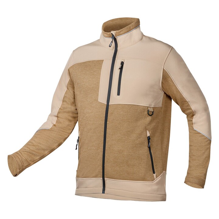 Moletom softshell OUTDOOR, bege, tamanho M