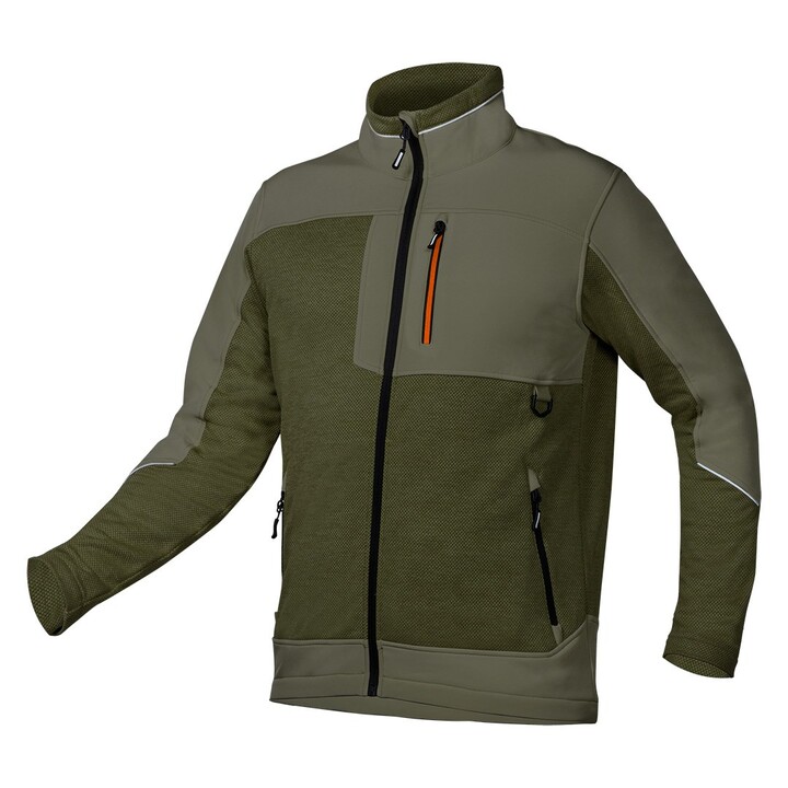 Softshell-Sweatshirt OUTDOOR, grün, Größe L