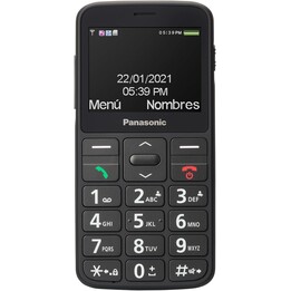 Panasonic KX-TU160ExB, SOS-Taste, große Hintergrundbeleuchtungsschlüssel, Kompatibilität für Hörgeräte, Bluetooth, Schwarz