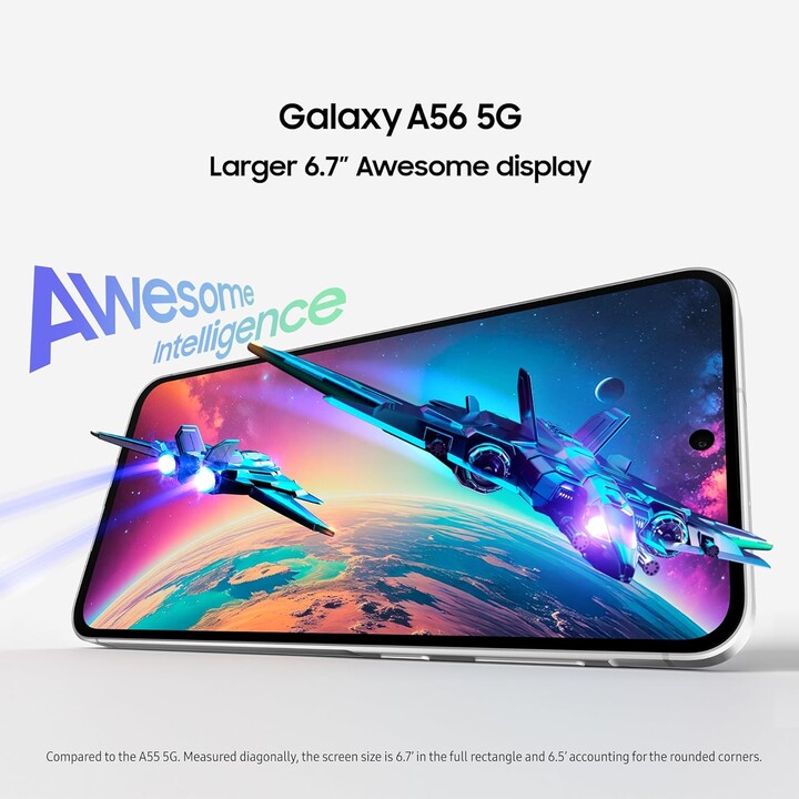 Samsung Galaxy A56 A566 5G, 8+128GB, 6.7 FHD+ Super AMOLED, Exynos 1580, 5000 Mah, Android 15, Gris