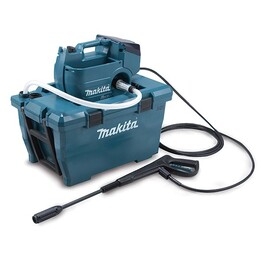 Makita DHW080ZK Limpiadora de alta presión o Hidrolimpiadora Vertical Batería 380 l/h Negro, Azul