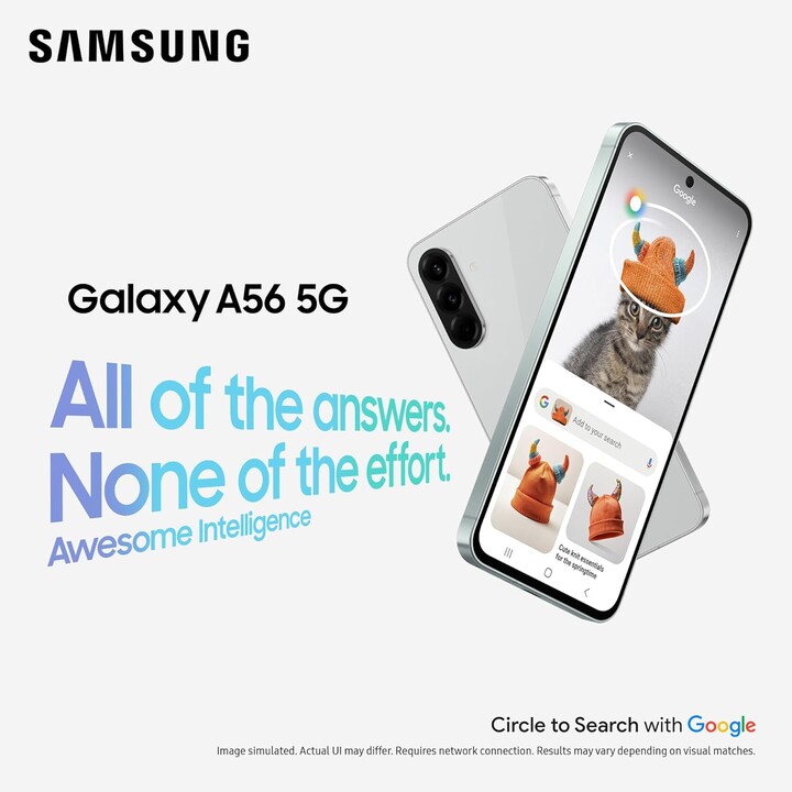 Samsung Galaxy A56 A566 5G, 8+256GB, 6,7 FHD+ Super Amoled, Exynos 1580, 5000 MAH, Android 15, Verde oliva