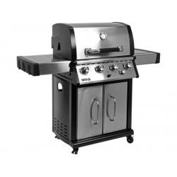 Yato YG-20013 barbacoa y parrilla al aire libre Carro Gas Negro, Plata 17500 W