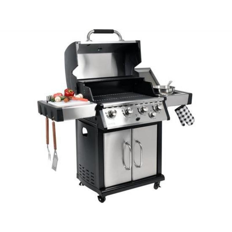 Yato YG-20013 barbacoa y parrilla al aire libre Carro Gas Negro, Plata 17500 W