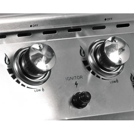 Yato YG-20013 barbacoa y parrilla al aire libre Carro Gas Negro, Plata 17500 W